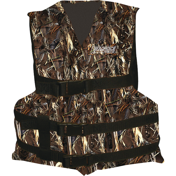 Seachoice Type III General Purpose Vest - Camouflage, Adult, 90 lbs. & Up 86550